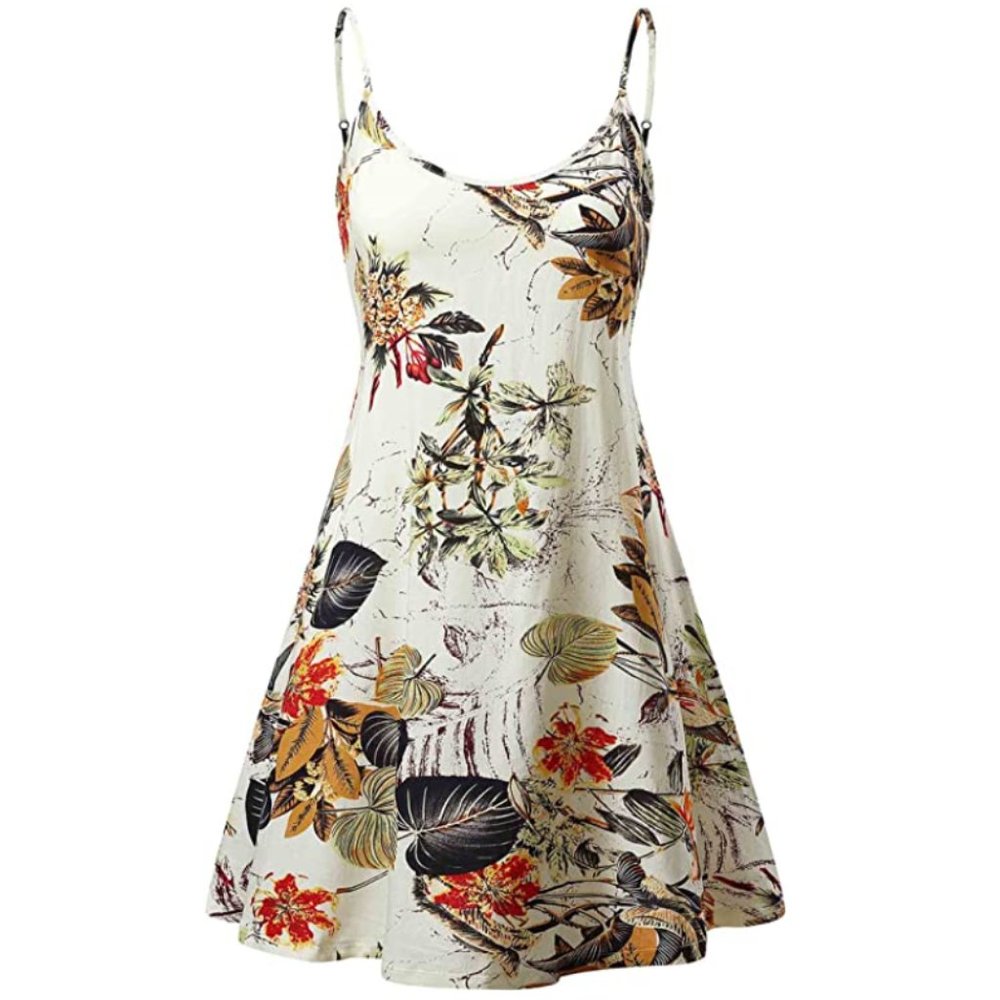 MSBASIC A-Line Floral Printed Dress S